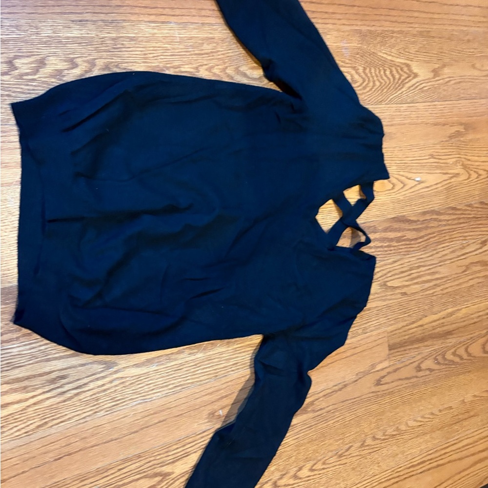 Chic Black Long Sleeve Women's Top